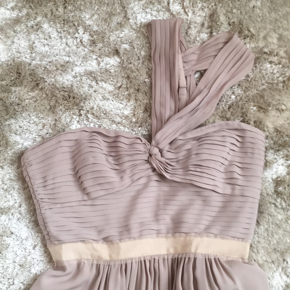 BCBGMaxaAzria one shoulder gown